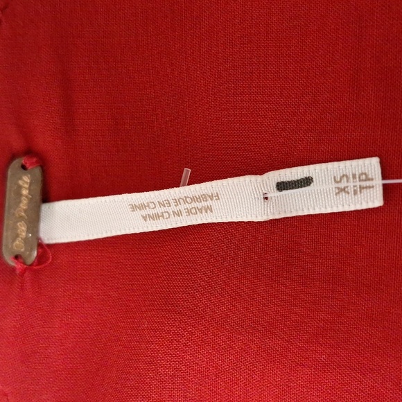 Free People "NEW" Red Wonderland Floral Print Boho Romantic Mini Dress Size XS - Picture 12 of 16